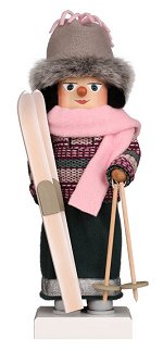 Lady Skier Pink/Gray<br>2021 Ulbricht Nutcracker